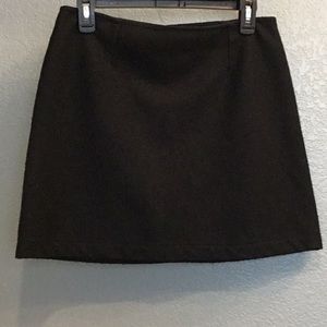 Vintage Wet Seal Black Wool Skirt Sz 9/10